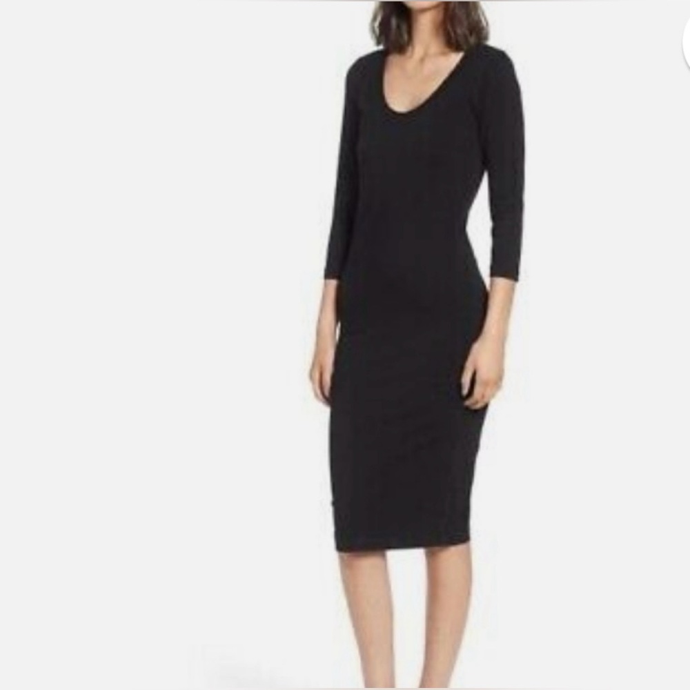 Jacob Black 3/4 length Sleeve Fitted Dress